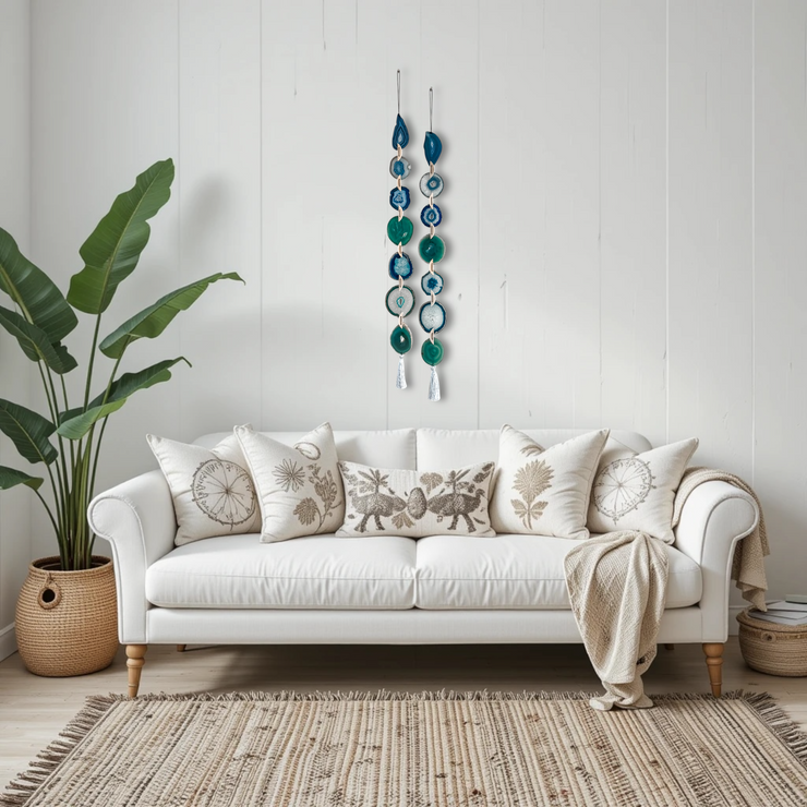 Set of 2 Seaside Agate Garlands