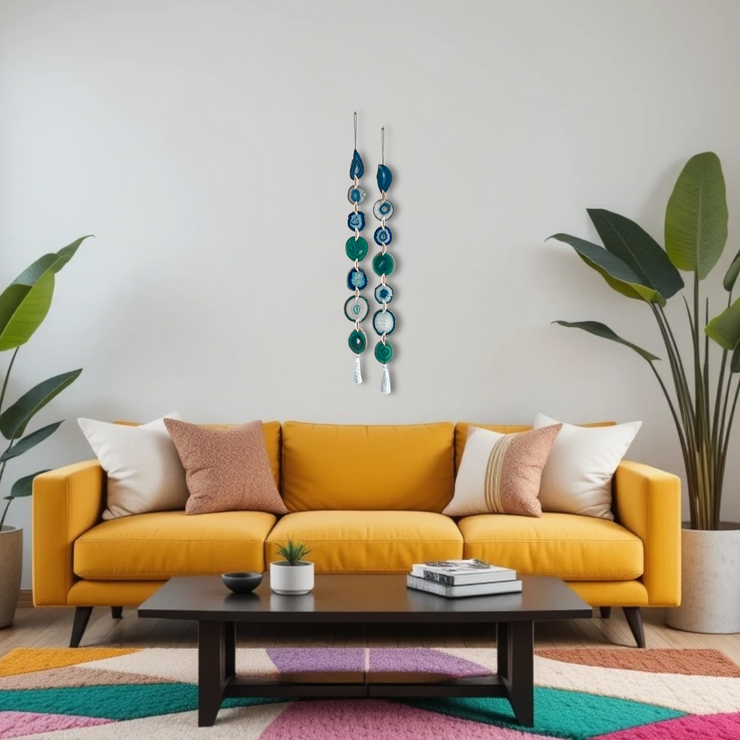 Set of 2 Seaside Agate Garlands