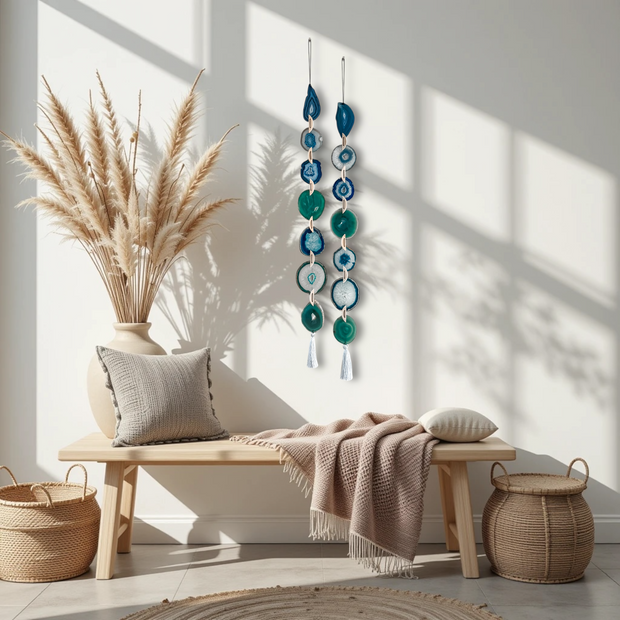 Set of 2 Seaside Agate Garlands