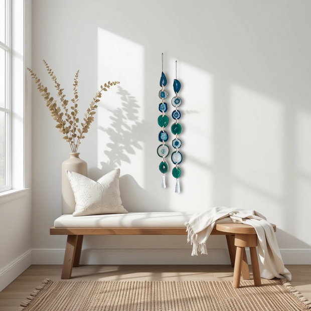 Set of 2 Seaside Agate Garlands