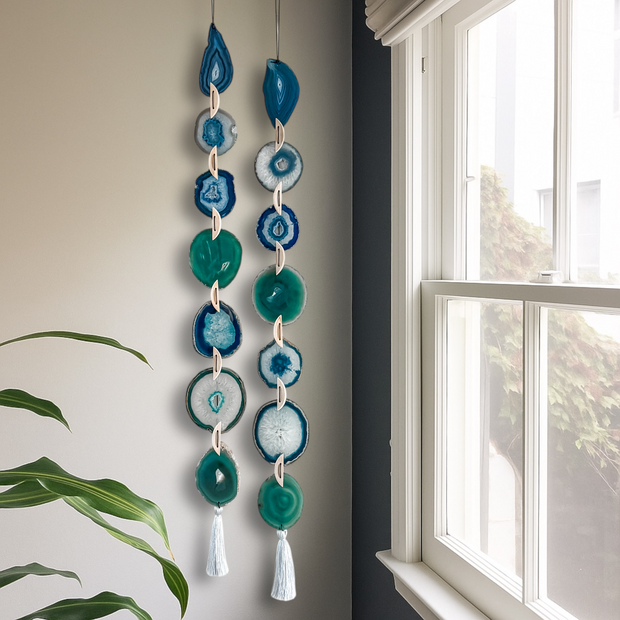 Set of 2 Seaside Agate Garlands