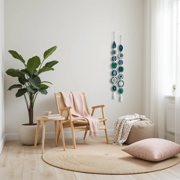 Set of 2 Seaside Agate Garlands