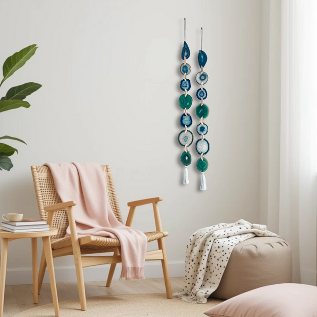 Set of 2 Seaside Agate Garlands