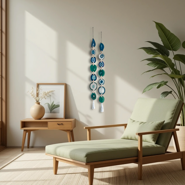 Set of 2 Seaside Agate Garlands