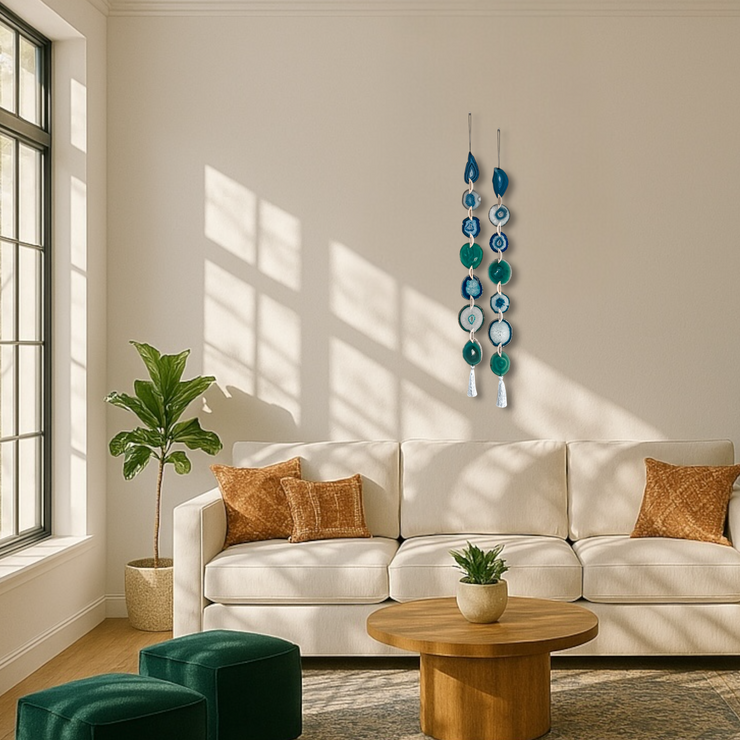 Set of 2 Seaside Agate Garlands