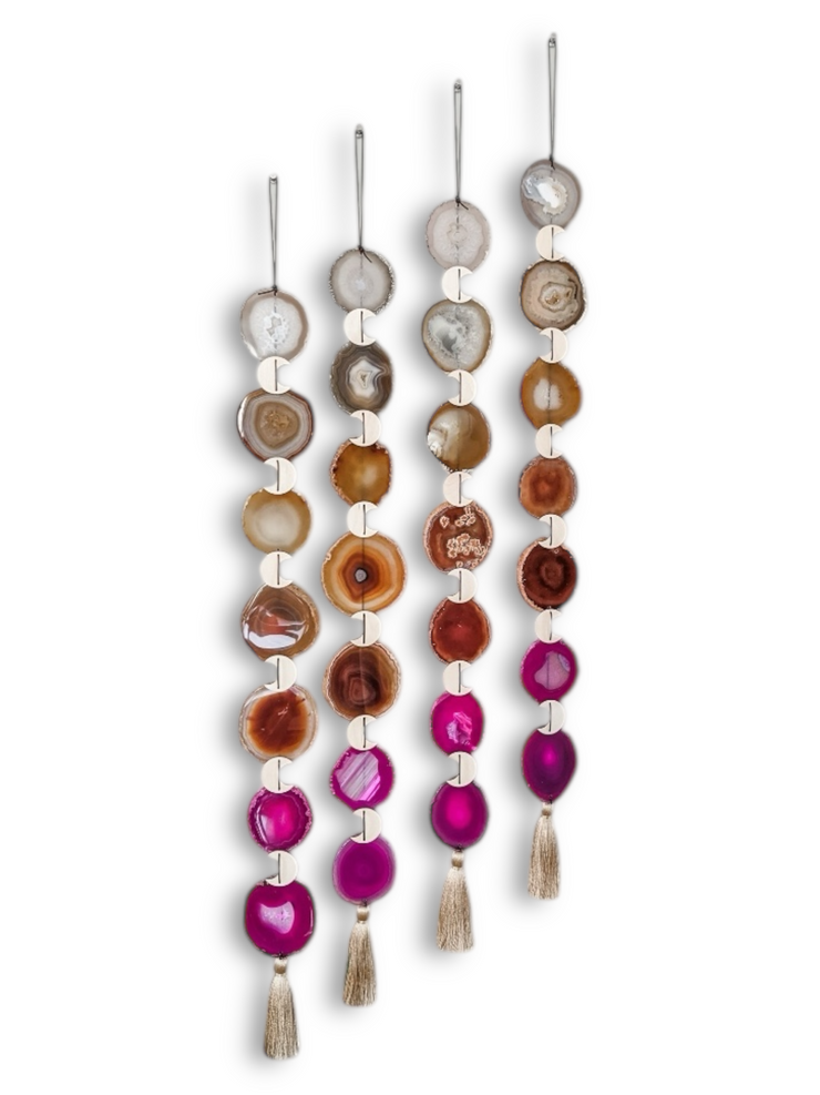 Sunset Ombre Agate Wall Hanging