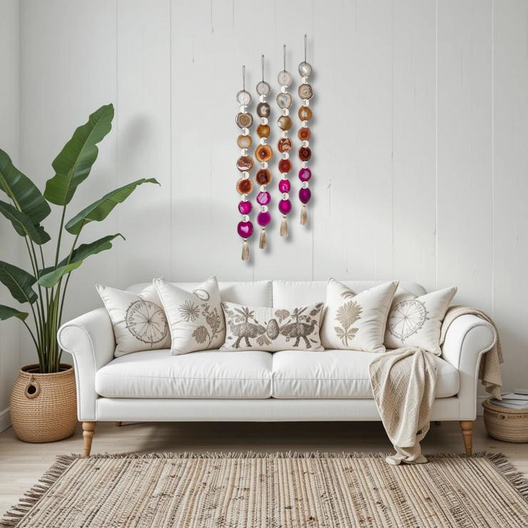 Sunset Ombre Agate Wall Hanging