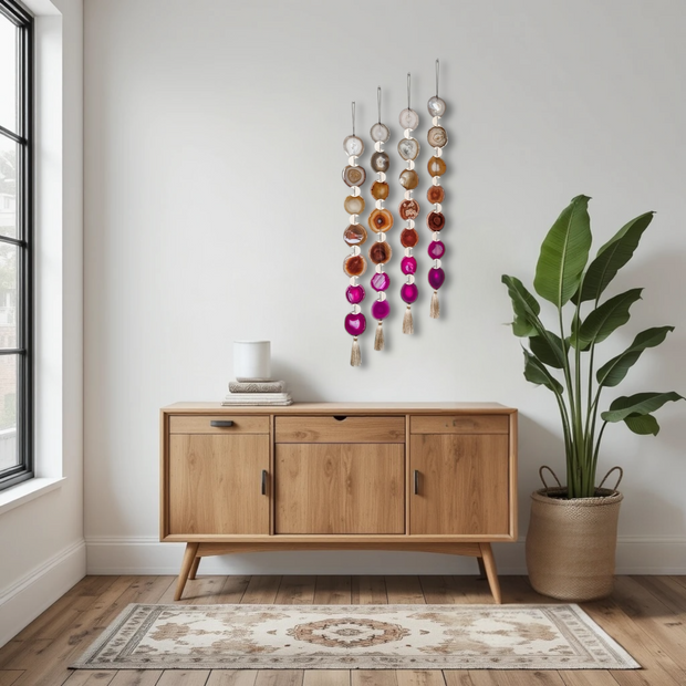 Sunset Ombre Agate Wall Hanging