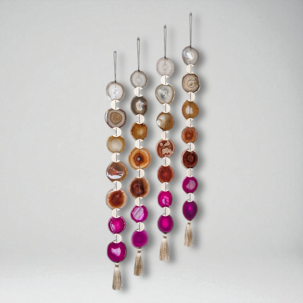 Sunset Ombre Agate Wall Hanging