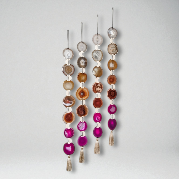 Sunset Ombre Agate Wall Hanging