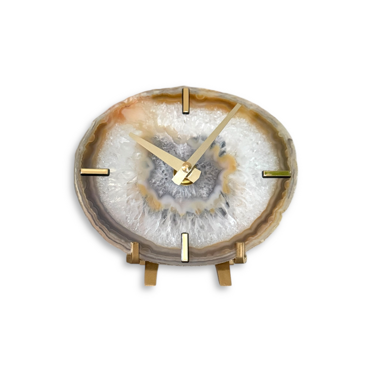 Artisan Agate Desk Clock - Limited Holiday Edition