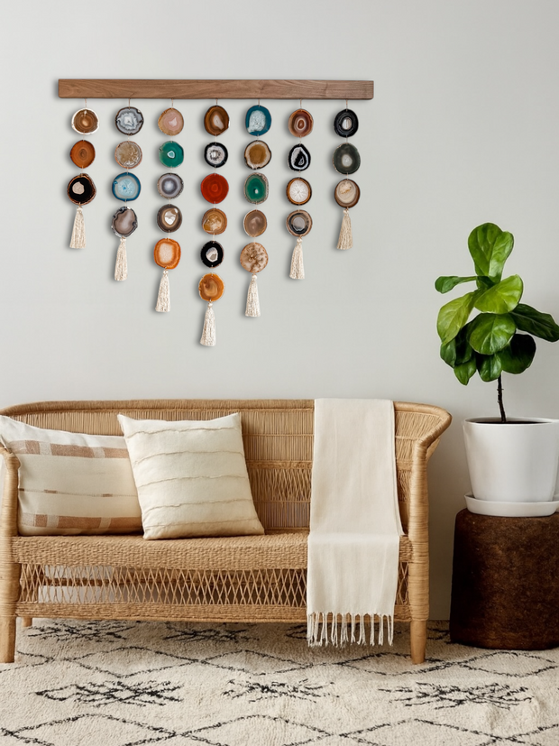 Mid Century Modern Uma Agate Wall Hanging (36 Inch)