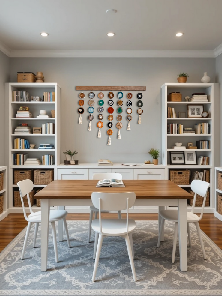 Mid Century Modern Uma Agate Wall Hanging (36 Inch)