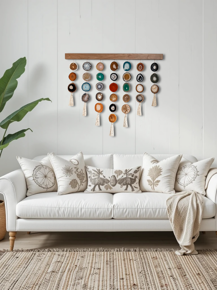 Mid Century Modern Uma Agate Wall Hanging (36 Inch)