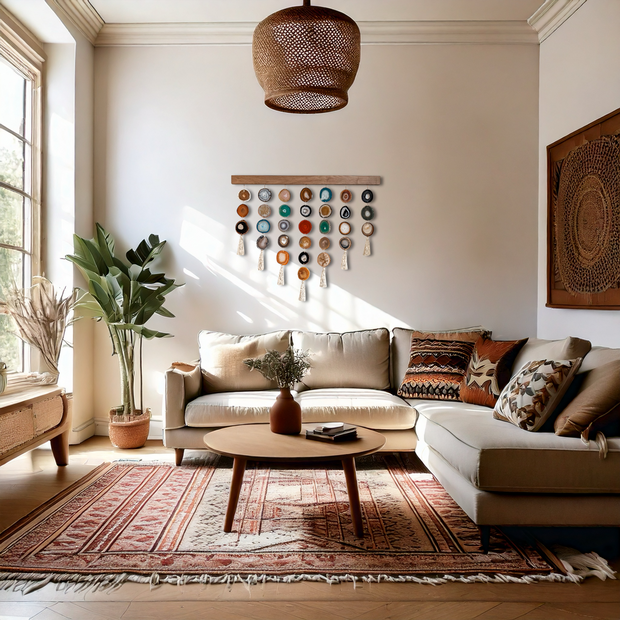 Mid Century Modern Uma Agate Wall Hanging (36 Inch)