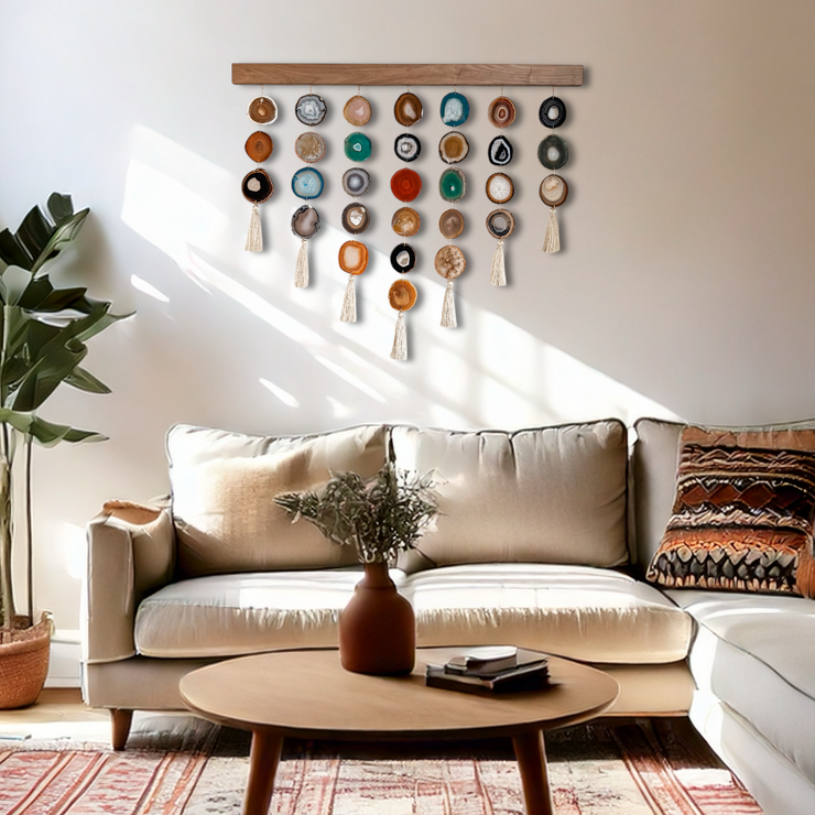 Mid Century Modern Uma Agate Wall Hanging (36 Inch)