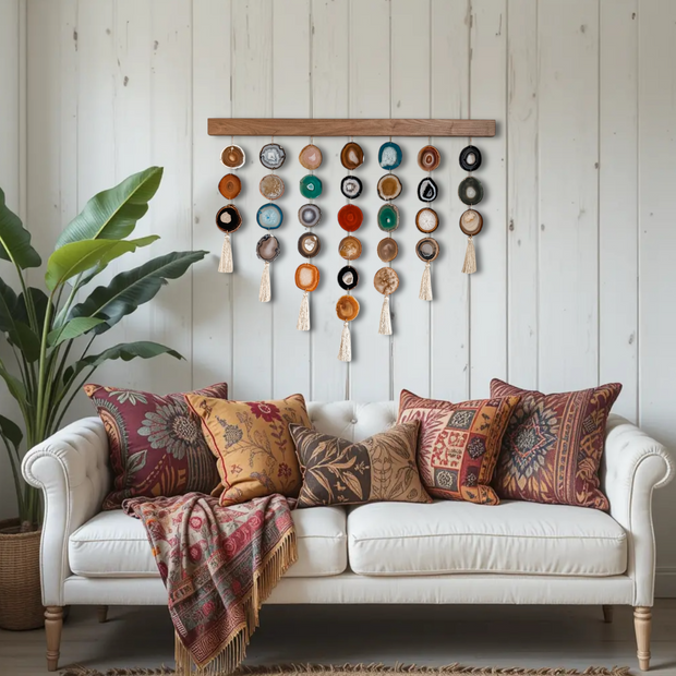 Mid Century Modern Uma Agate Wall Hanging (36 Inch)