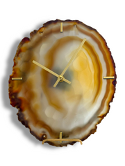 12" One of A Kind XL Natural Agate Wall Clock