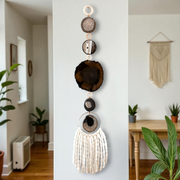 Sable Fringe Agate Wall Hanging