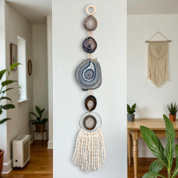Scandi-Boho Agate Wall Hanging