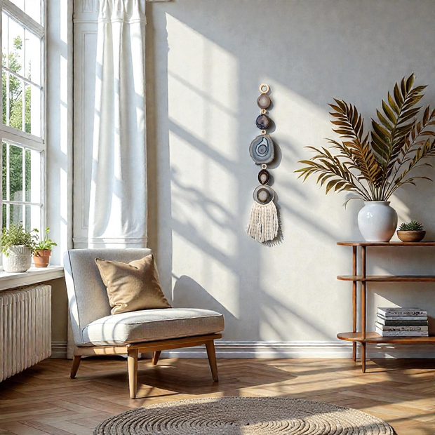 Scandi-Boho Agate Wall Hanging