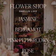 Flower Shop Soy Candle - White Jar - 11 oz