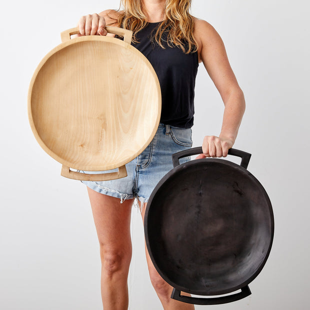 Swazi Round Wood Serving Platter