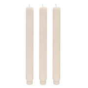 Fluted Taper Candles - Set of 3