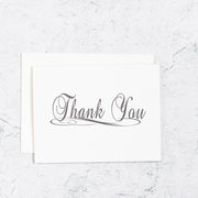 Traditional Scripted Thank You Single Cards
