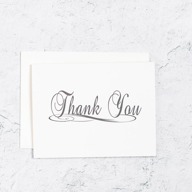 Traditional Scripted Thank You Single Cards