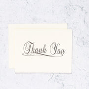 Traditional Scripted Thank You Single Cards