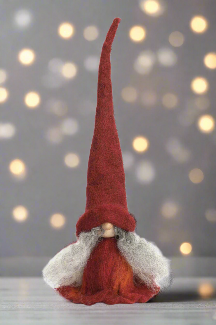 Tomte Gnome - Tova (Red Dress)