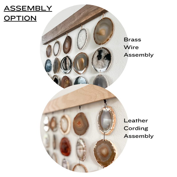 Custom Uma Agate Wall Hanging – Boho Crystal Wall Art You Design