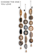 Umber Bell Agate Garland (Choose the One You Love)