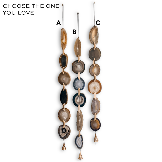 Umber Bell Agate Garland (Choose the One You Love)