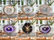 Artisan Agate Desk Clock - Limited Holiday Edition