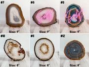 Agate Wall Clock | 8 to 13-Inch - Handcrafted Artisan Timepiece (Choose Slice)