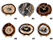Artisan Agate Desk Clock - Limited Holiday Edition (Choose the One You Love)