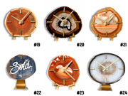 Artisan Agate Desk Clock - Limited Holiday Edition (Choose the One You Love)