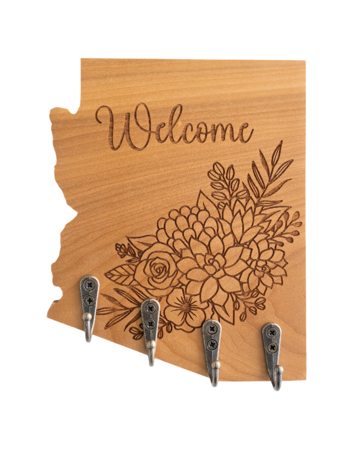 Welcome Succulent Bundle Arizona Wall Hanger