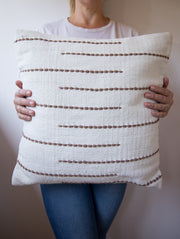 Zuri Hand-Loomed Wool Throw Pillow