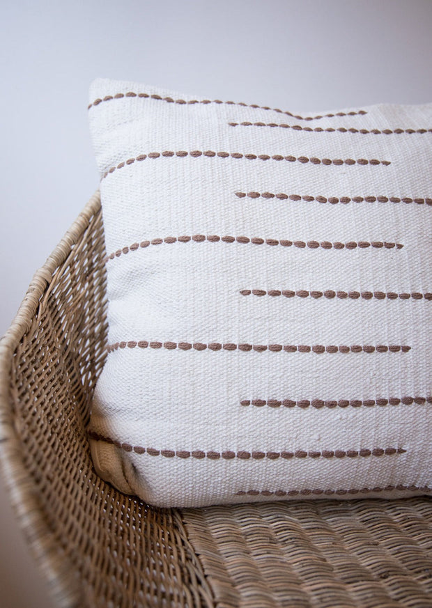 Zuri Hand-Loomed Wool Throw Pillow
