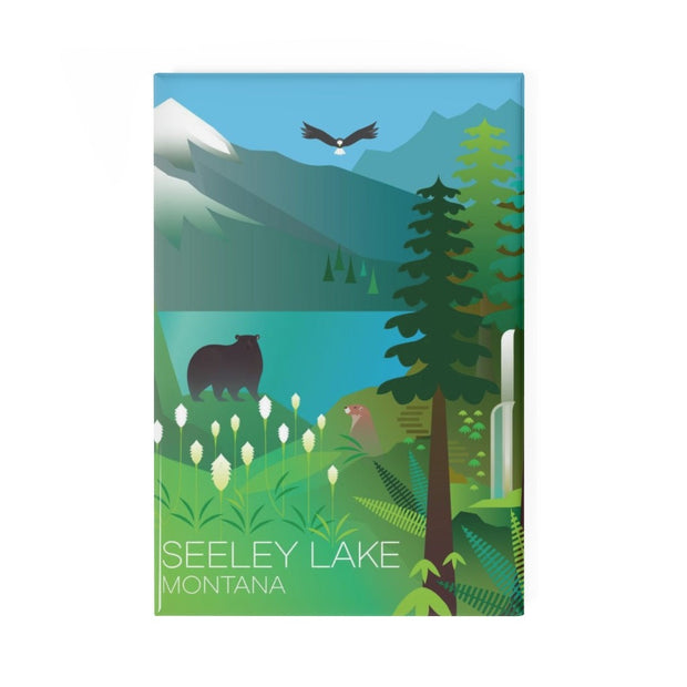 SEELEY LAKE REFRIGERATOR MAGNET