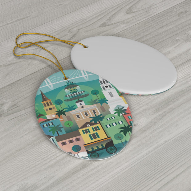 Charleston Ceramic Ornament