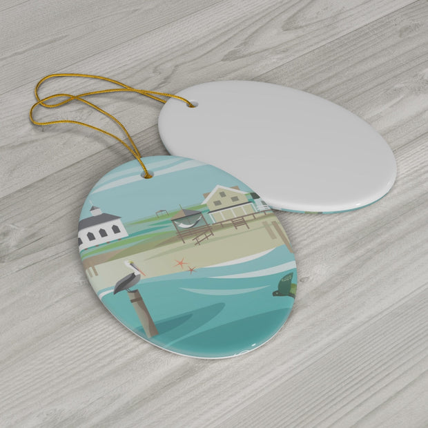 Pawleys Island Ceramic Ornament