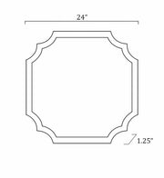 Abangay Gold Contemporary Wood Frame Mirror