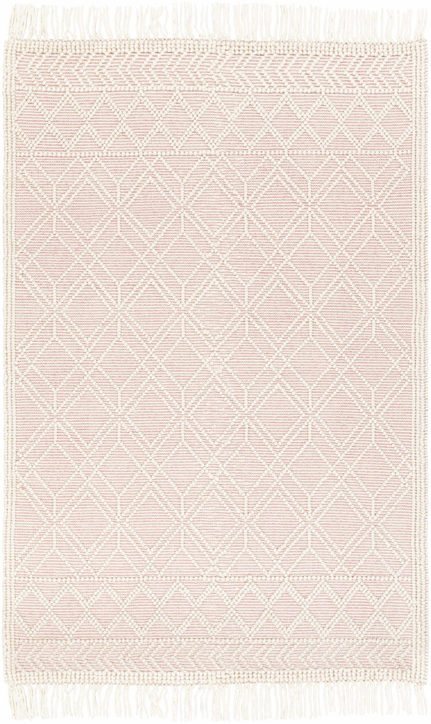 Ramsbury Soft Pink Wool Rug