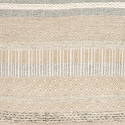 Bancroft Ivory Handwoven Textured Pouf