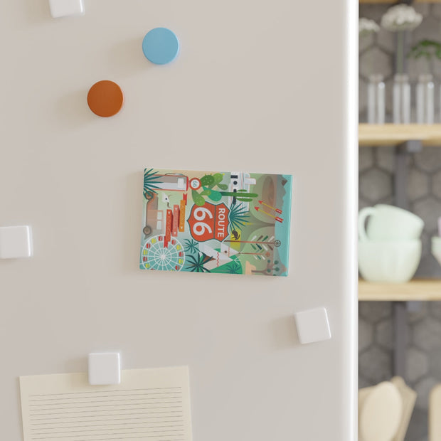 ROUTE 66 REFRIGERATOR MAGNET