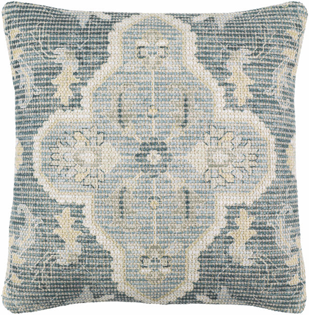 Bigaa Teal Medallion Throw Pillow